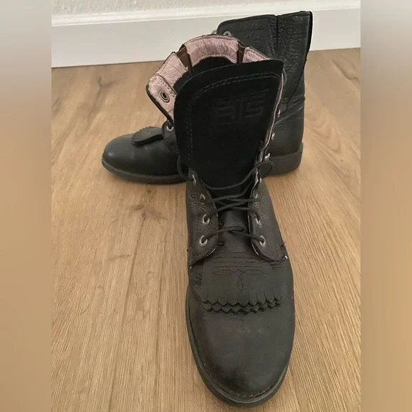 Ariat Western Performance Black Heritage Lacer II Women's Lace-Up leather Boots - Picture 4 of 9